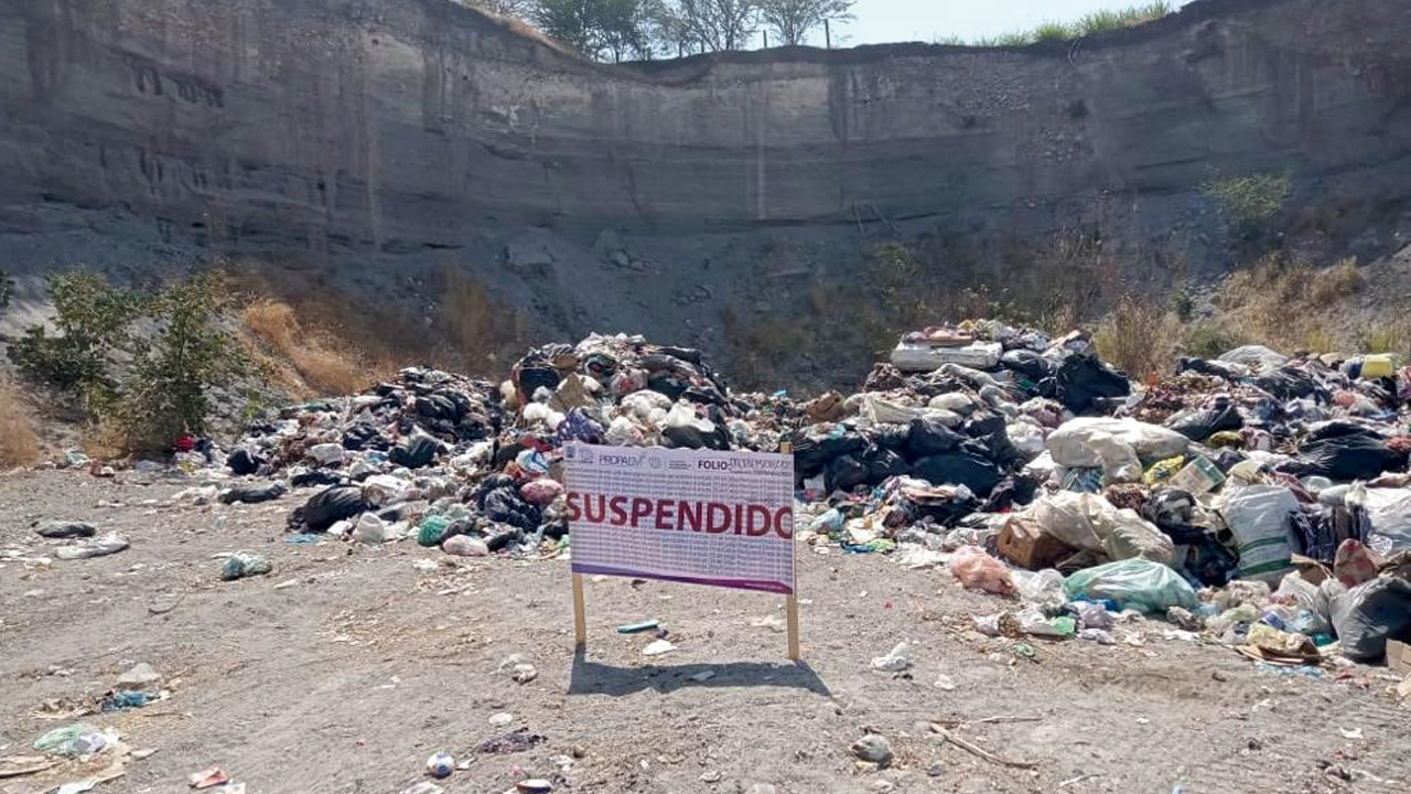 Suspende PROPAEM tiradero a cielo abierto en Tlaltizapán. 