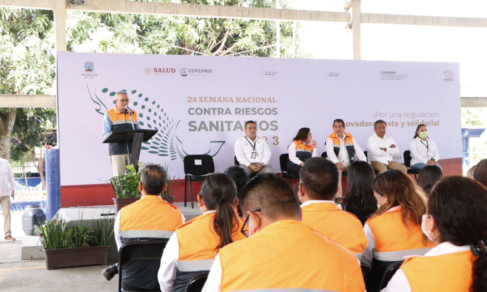 Realizan en Morelos la Segunda Semana Nacional contra Riesgos Sanitarios para concientizar sobre el control y fomento sanitario