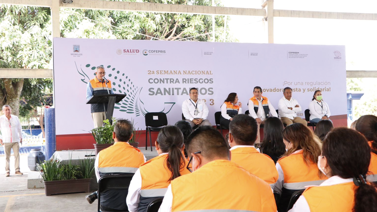 Realizan en Morelos la Segunda Semana Nacional contra Riesgos Sanitarios para concientizar sobre el control y fomento sanitario