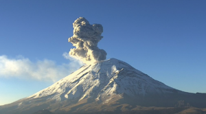 La caída de ceniza del volcán Popocatépetl no ha afectado a calidad del aire en Morelos