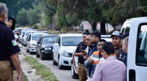 Transportistas se suman a las acciones preventivas en apoyo a la ciudadanía en rutas de evacuación de poblaciones cercanas al Popocatépetl