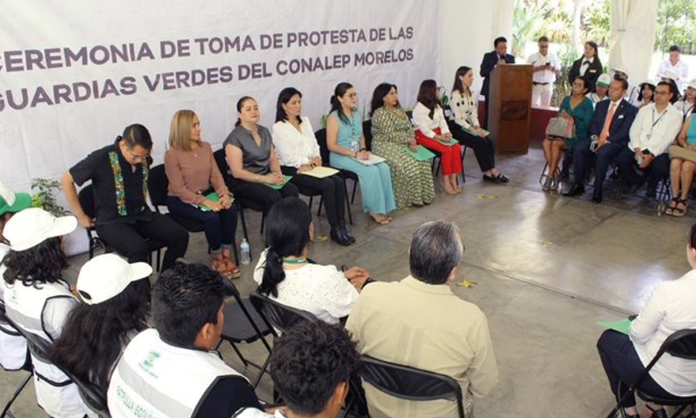 Promueven conciencia ambiental en el Conalep Morelos, a través de Guardias Verdes