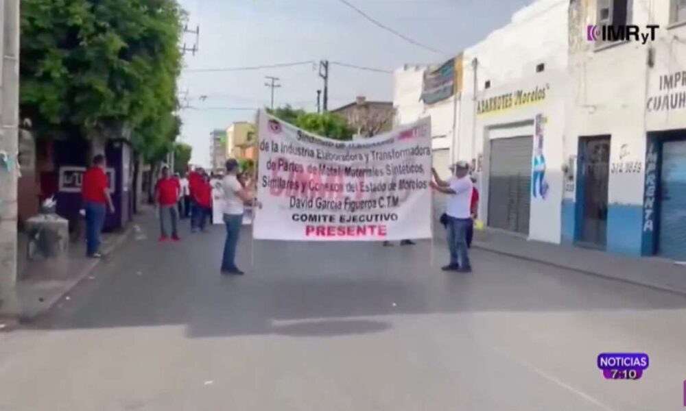 Trabajadores sindicalizados salieron a las calles para demandar mejores derechos laborales