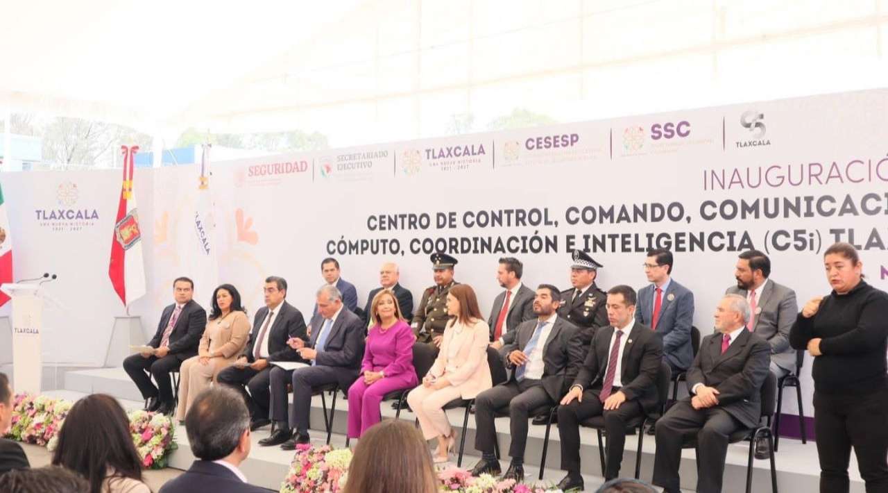 Titular de CES Morelos asiste a inauguración del C5i en Tlaxcala para fortalecer la seguridad en la zona centro del país