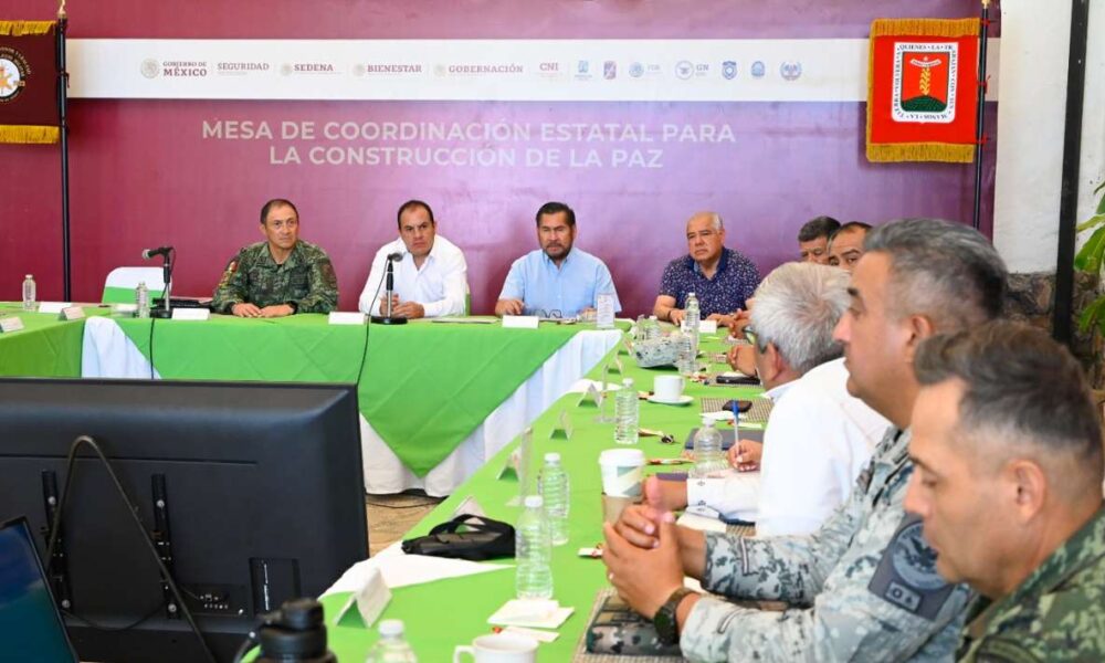 Fortalecen coordinación para combatir delincuencia en Morelos: acuerdan medidas en reunión encabezada por el Gobernador