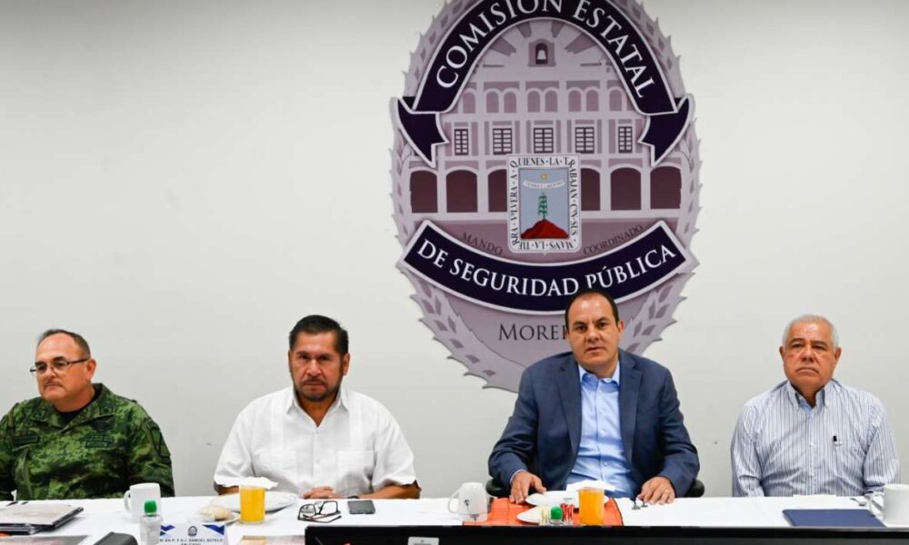 Encabeza Gobernador del Estado Cuauhtémoc Blanco Bravo Mesa de Coordinación Estatal para la Construcción de la Paz