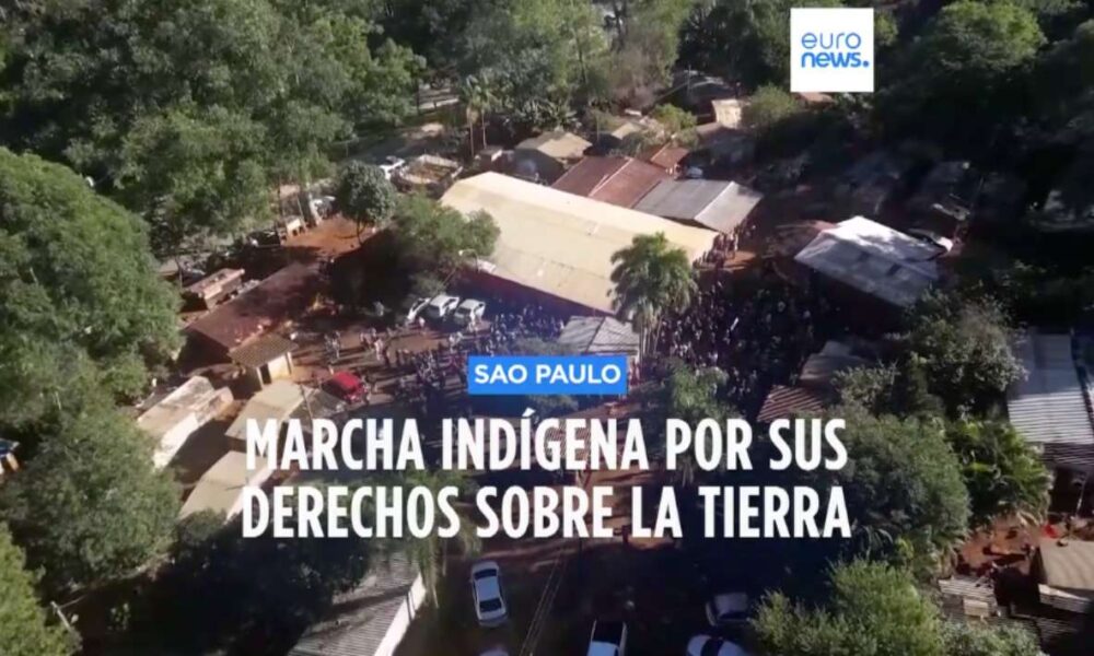 Indígenas brasileños protestan por sus territorios