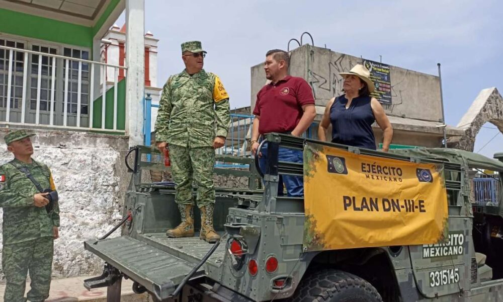 Recorren autoridades federales, estatales y municipales rutas de evacuación del volcán Popocatépetl