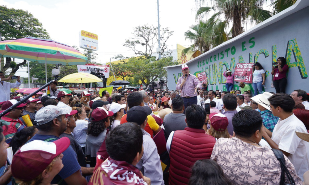 Visitó el aspirante a coordinador nacional de los comités en defensa de la Cuarta Transformación, Marcelo Ebrard Casaubón el mercado “Adolfo López Mateos” de Cuernavaca