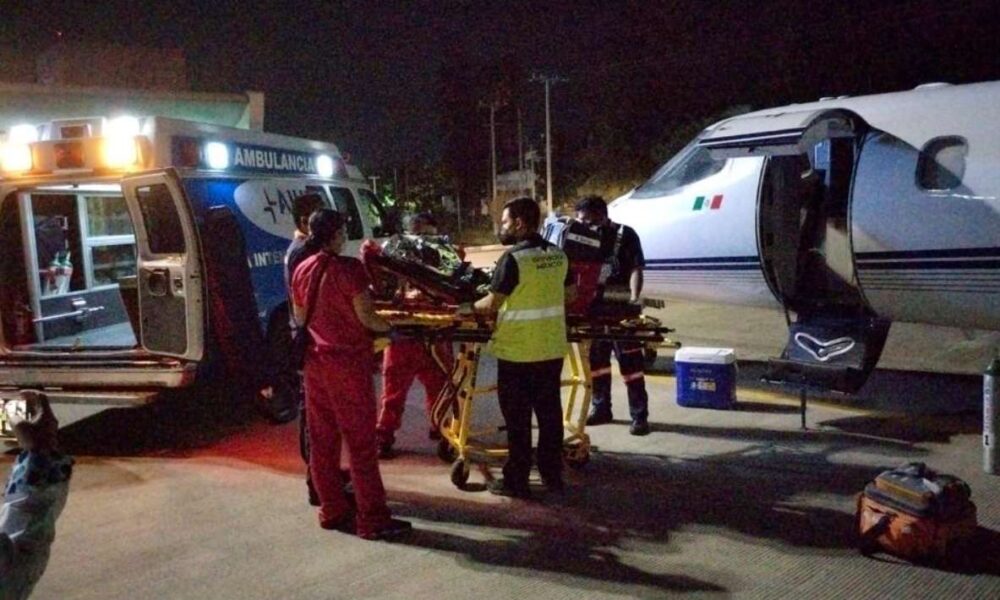 Paciente infantil con quemaduras severas, tras incendio en Jiutepec; es trasladado por el Hospital del Niño Morelense a nosocomio en Texas