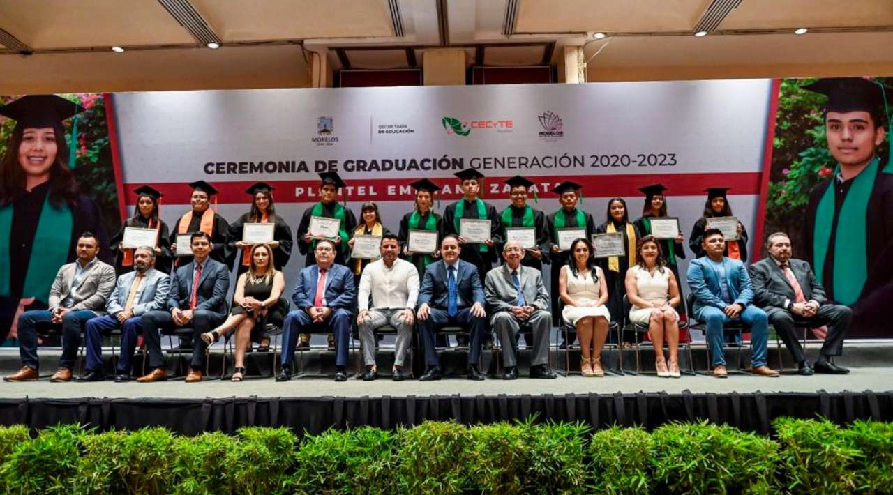 Se gradúan del CECyTE Morelos, 310 jóvenes con habilidades para el nivel superior y la vida productiva