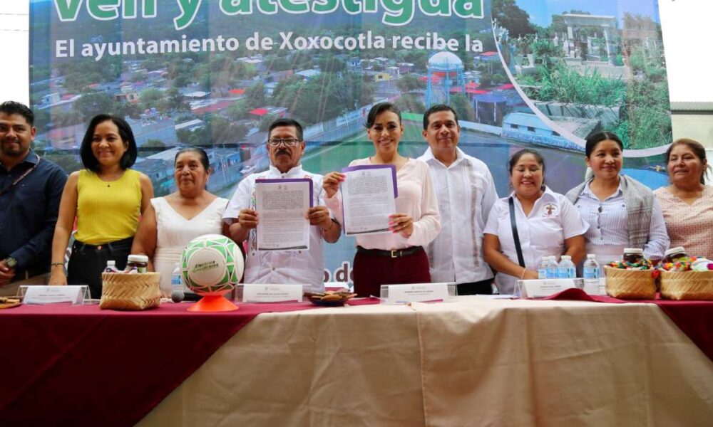 Gobierno del Estado entrega espacios para proyectos de Infraestructura en Xoxocotla