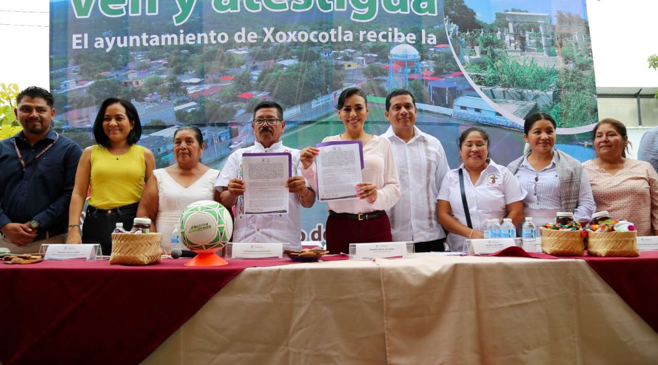 Gobierno del Estado entrega espacios para proyectos de Infraestructura en Xoxocotla