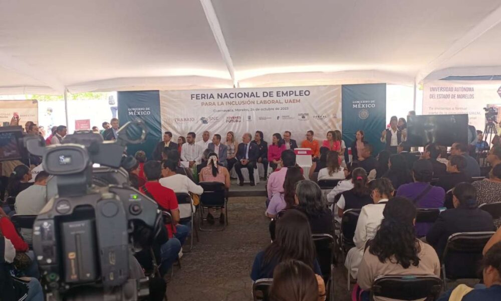 Más de Mil Vacantes Ofrecidas en la Feria Nacional del Empleo en la Universidad Autónoma del Estado de Morelos