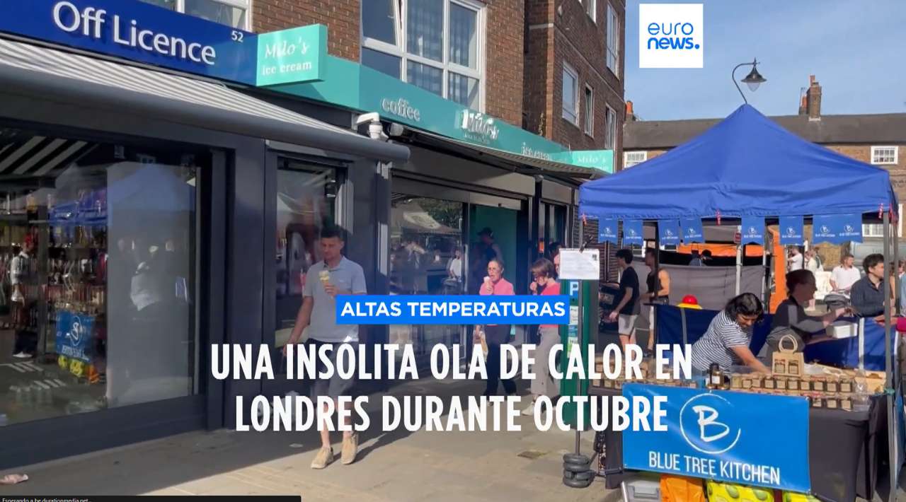 Londres sufre ola de calor histórica en el mes de octubre