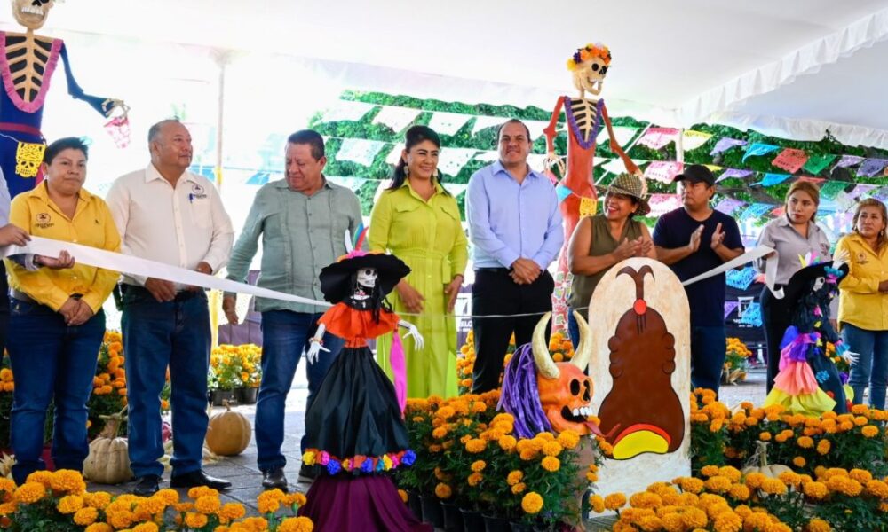 Inauguración de la Exposición de Catrinas Monumentales en Jonacatepec