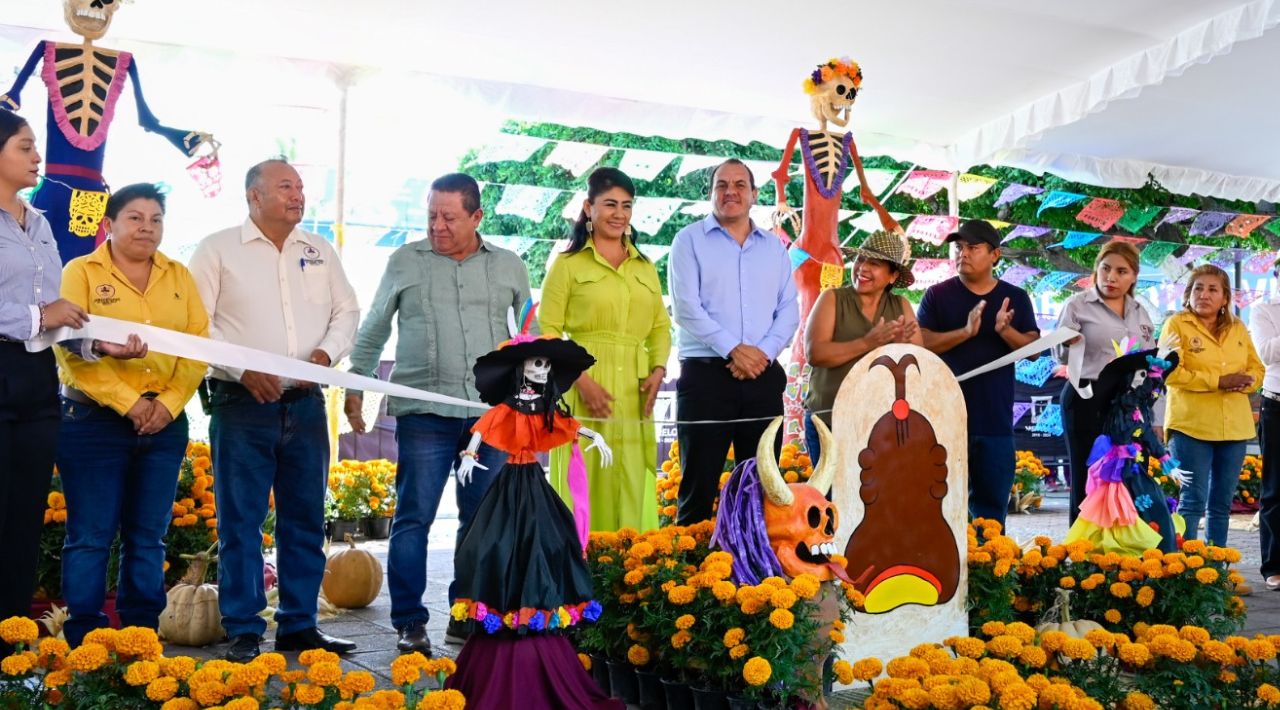 Inauguración de la Exposición de Catrinas Monumentales en Jonacatepec