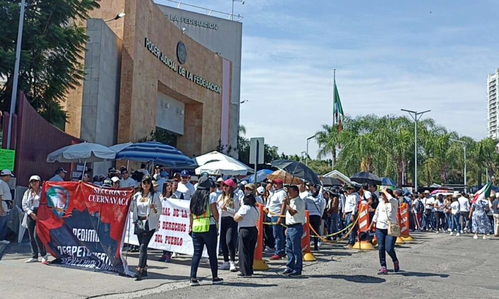 Trabajadores del Poder Judicial Federal en Morelos se unen al paro nacional en protesta por la desaparición de fideicomisos