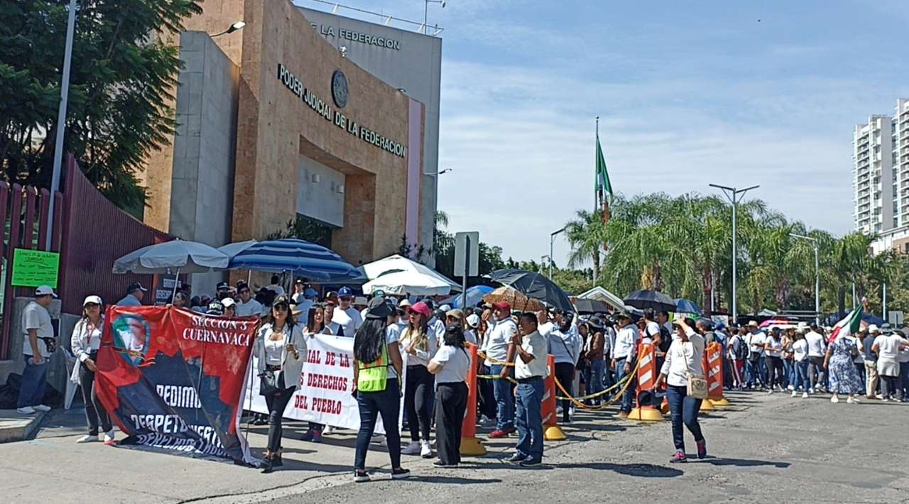 Trabajadores del Poder Judicial Federal en Morelos se unen al paro nacional en protesta por la desaparición de fideicomisos