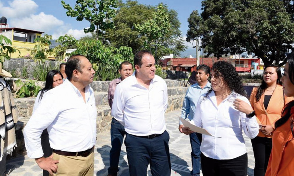 El gobernador Cuauhtémoc Blanco Bravo, entregó remodelada la plaza principal de Tlayacapan, y dos calles mejoradas con recursos de la SEDATU