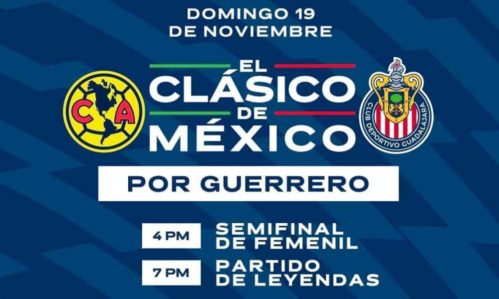 Jugarán clásico de leyendas América y Chivas para damnificados de Guerrero