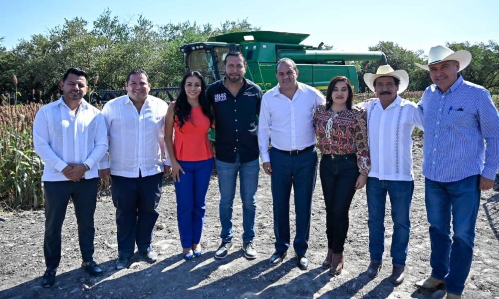 Da inicio al Ciclo de Trilla en Morelos, entrega el gobernador báscula a productores