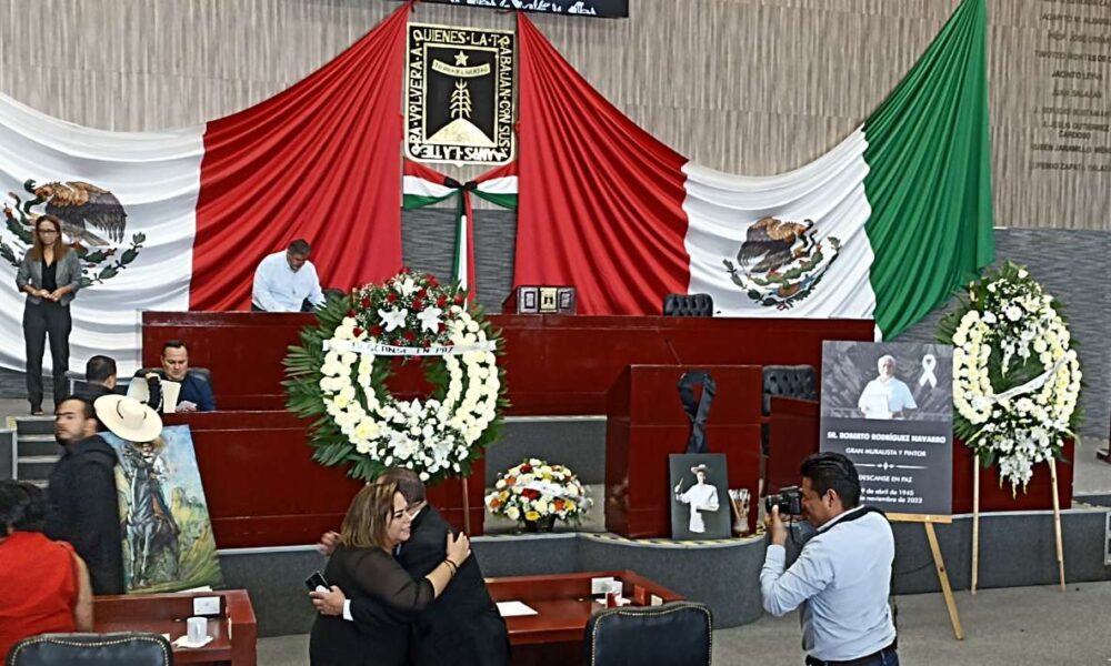 Congreso de Morelos honra legado del muralista Roberto Rodríguez Navarro