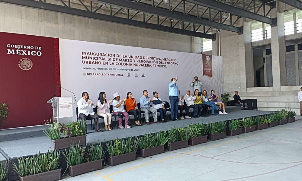 Inauguración histórica en Temixco: Mejora de infraestructura urbana con nuevas unidades deportivas y mercado municipal