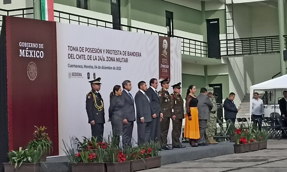 Julio César Moreno Mijangos asume como Comandante de la Vigésima Cuarta Zona Militar