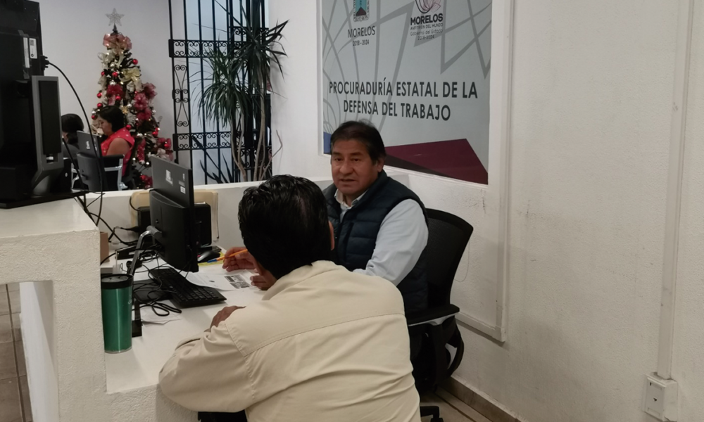 Procuraduría Estatal de la Defensa del Trabajo brinda asesoría a trabajadores sobre pago de aguinaldo