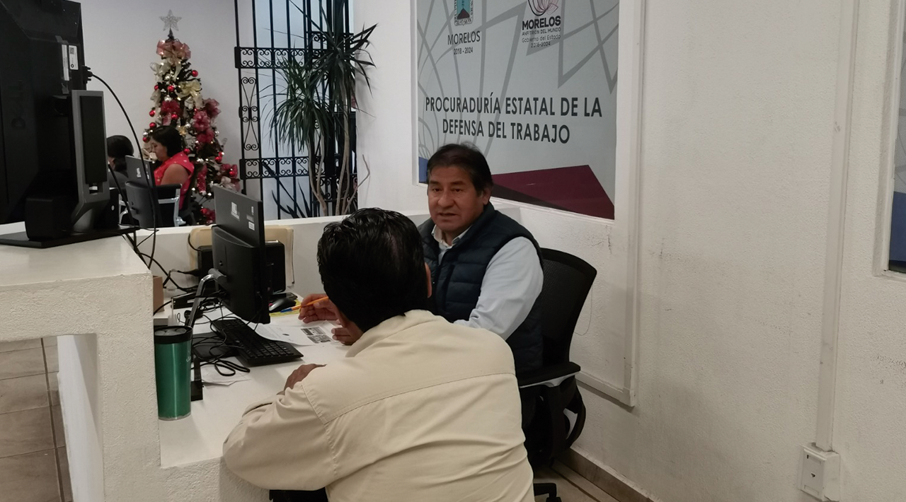 Procuraduría Estatal de la Defensa del Trabajo brinda asesoría a trabajadores sobre pago de aguinaldo