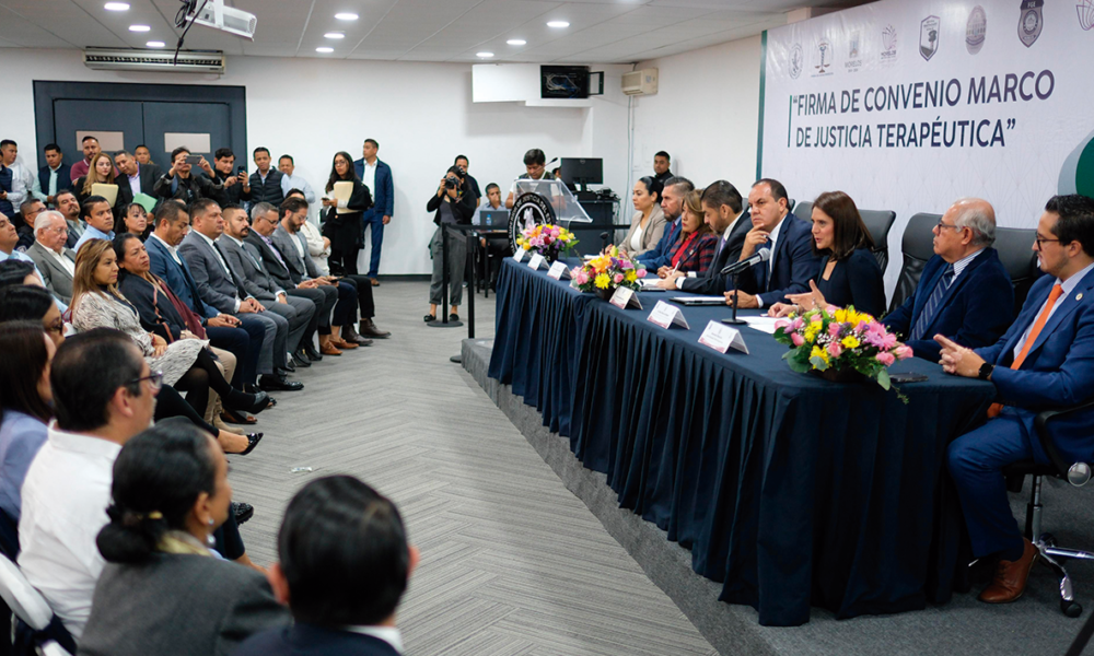 Con la firma del convenio marco entre el poder Ejecutivo y el Tribunal Superior de Justicia (TSJ) se fortalecerá la justicia terapéutica