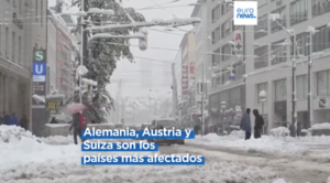 Fuertes nevadas afectan Europa