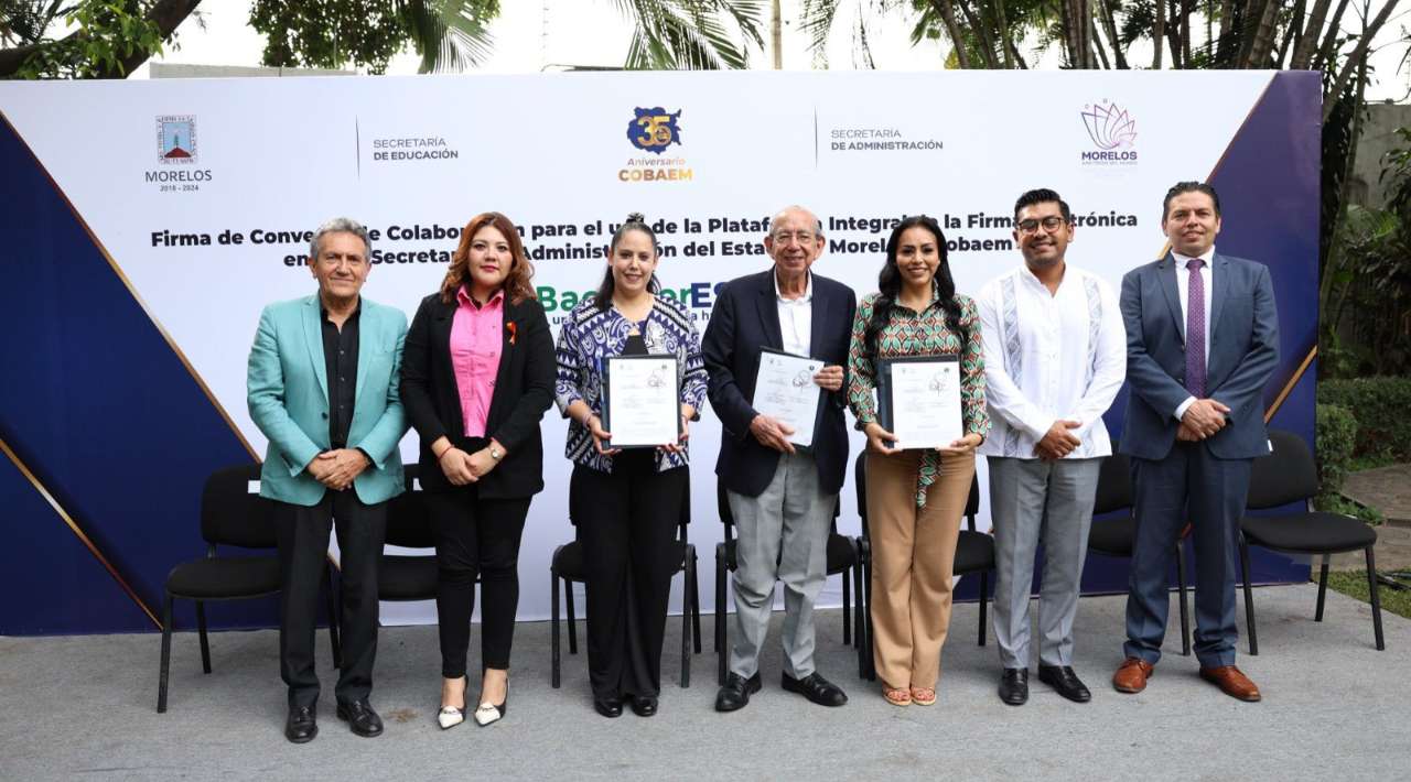 COBAEM firma convenio para modernizar sus procesos educativos con la firma electrónica