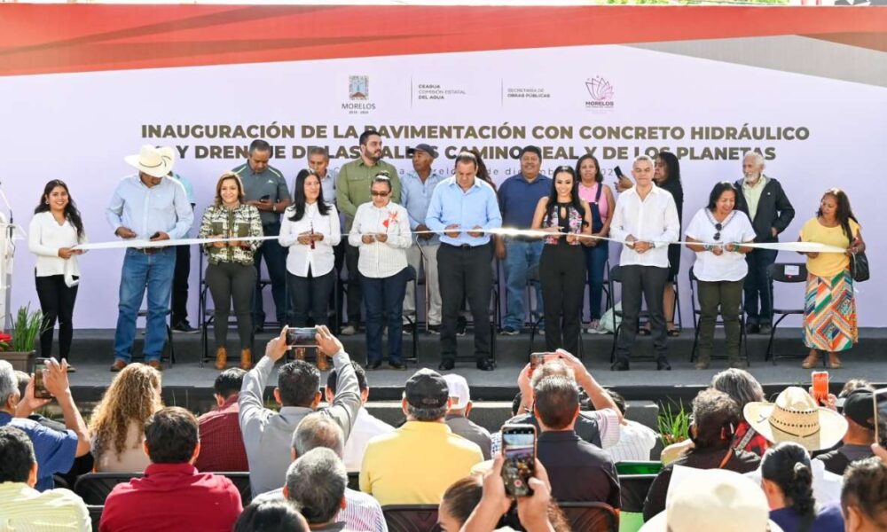 Gobierno del Estado entrega obras de pavimentación y alcantarillado con una inversión de 36 mdp