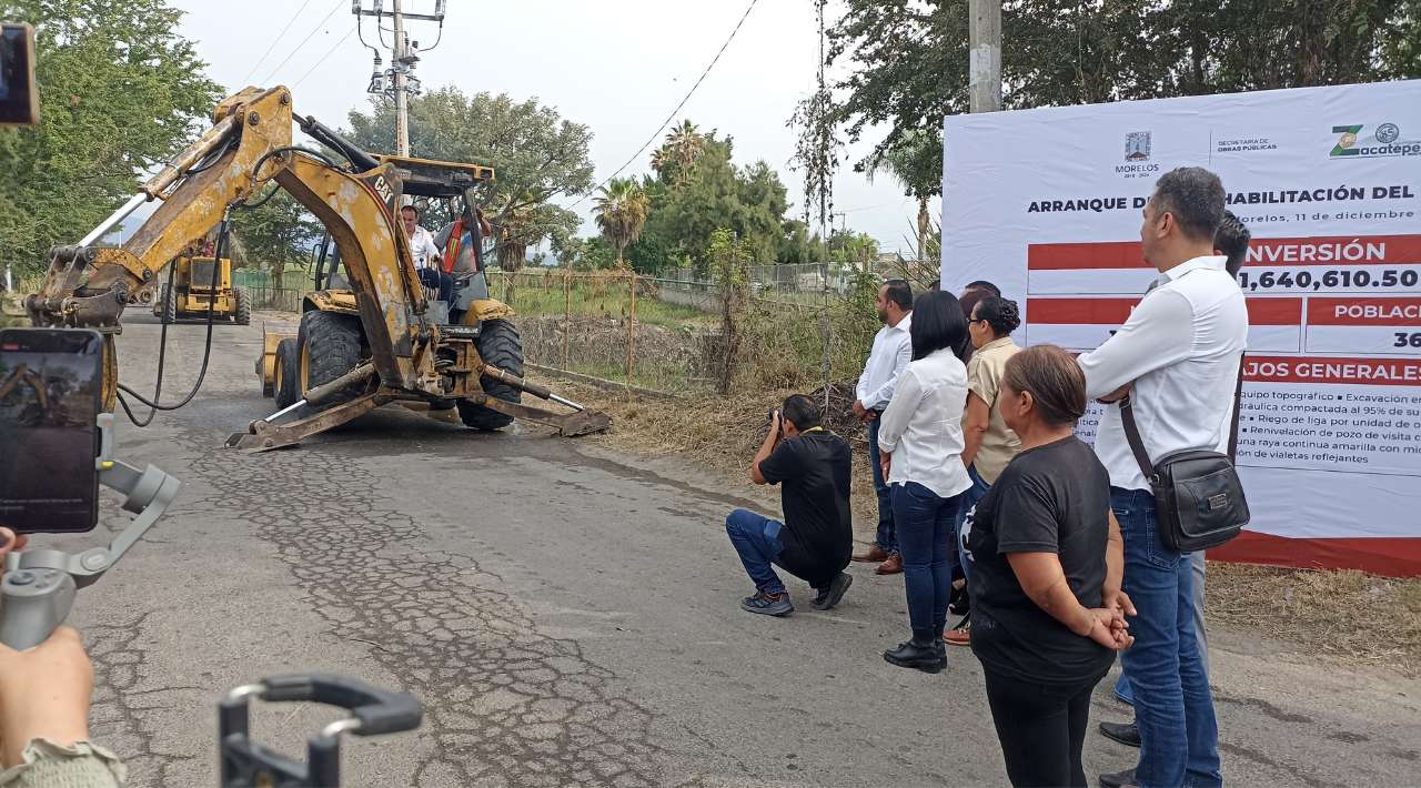 Cuauhtémoc Blanco inaugura rehabilitación vial: Impacto para más de 36 mil habitantes en Zacatepec