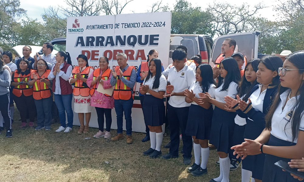 El ayuntamiento de Temixco dio el arranque de obra del nuevo COBAEM plantel Cuentepec