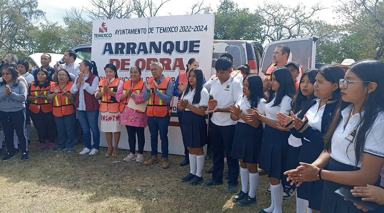 El ayuntamiento de Temixco dio el arranque de obra del nuevo COBAEM plantel Cuentepec