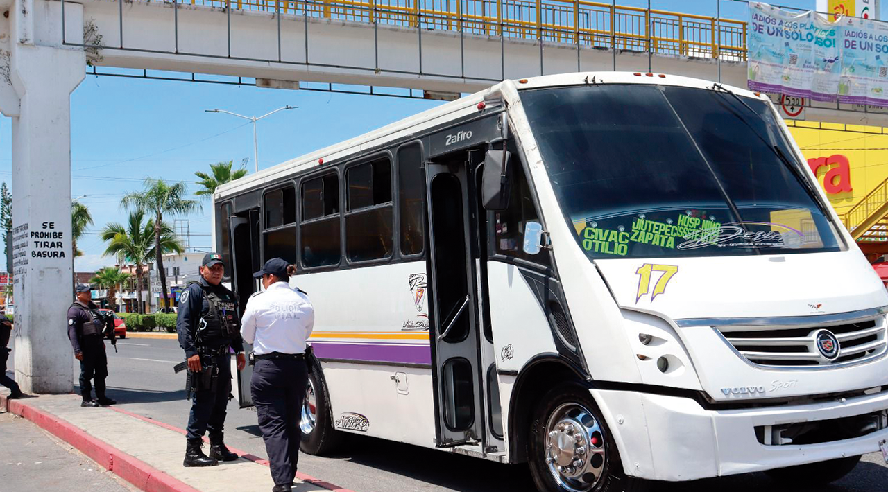 El municipio de Temixco mantiene los operativos en el transporte público para inhibir la inseguridad