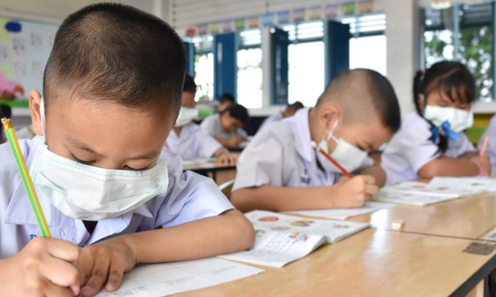 El uso de cubrebocas no es obligatorio en las escuelas de la entidad, pero se recomienda utilizarlo en caso de enfermedades respiratorias