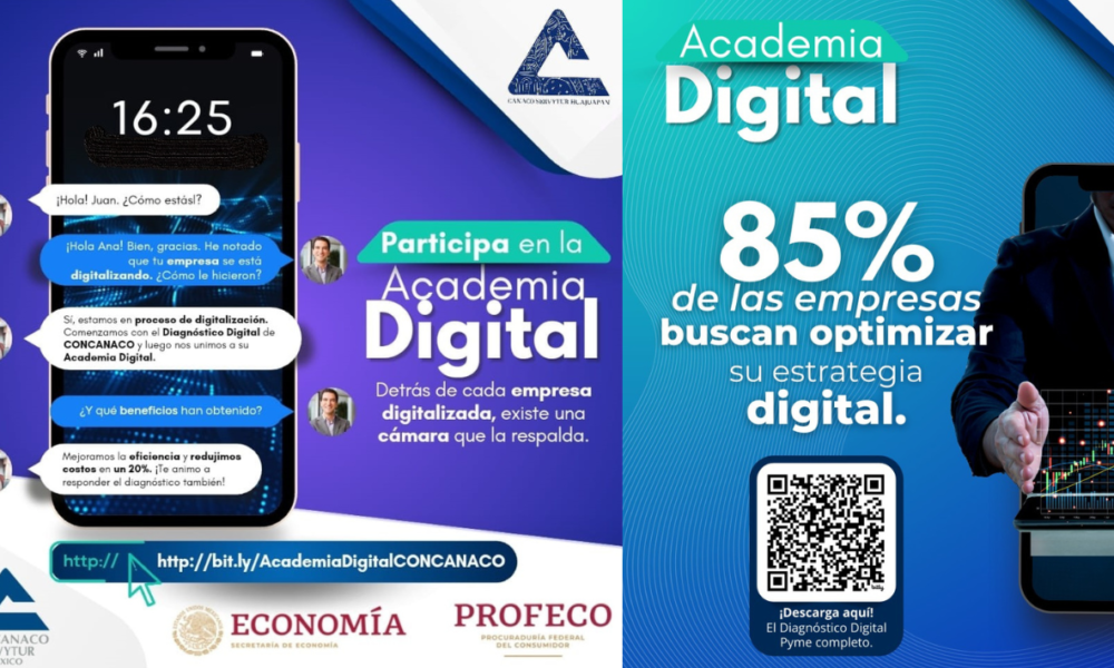 La Cámara de Comercio de Cuautla convoca a sus afiliados a los talleres de “Academia Digital” imparte la Concanaco