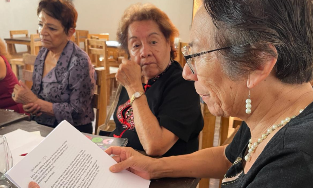 Documentando sus vivencias, a través del programa “Escribir Cambia tu Vida”, Catalina Luna, ha logrado empoderarse a través de la escritura