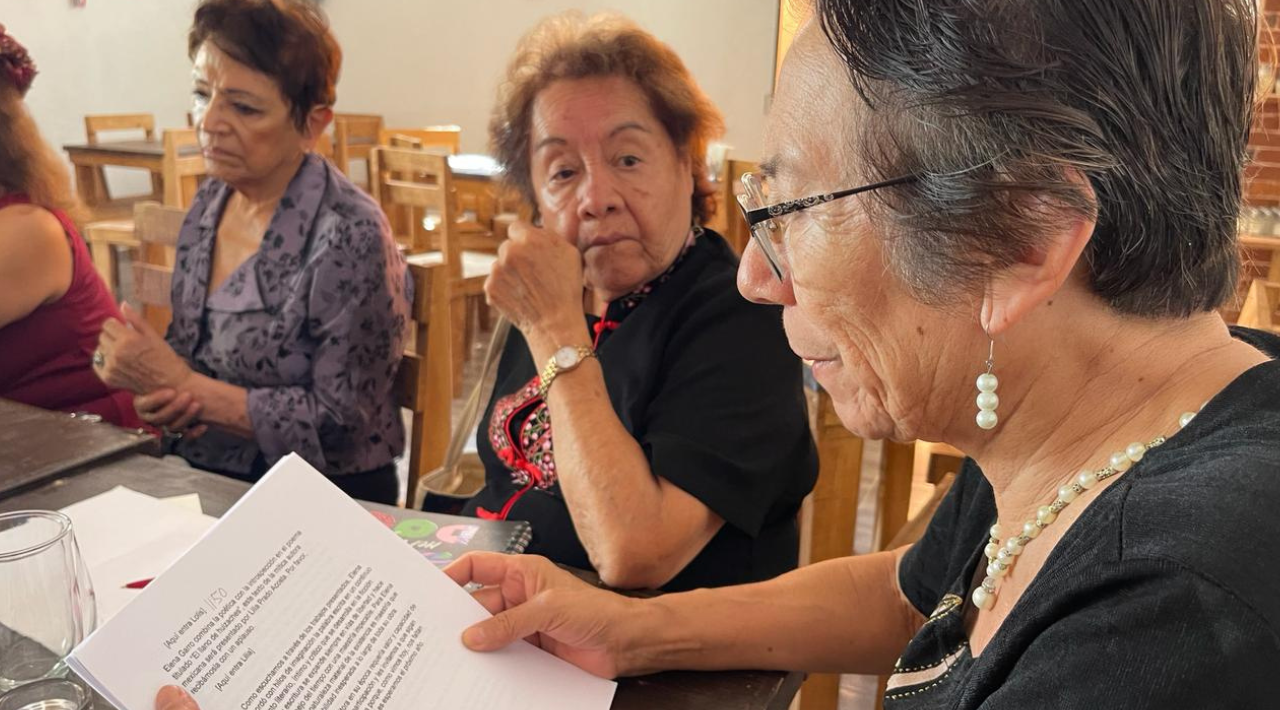 Documentando sus vivencias, a través del programa “Escribir Cambia tu Vida”, Catalina Luna, ha logrado empoderarse a través de la escritura