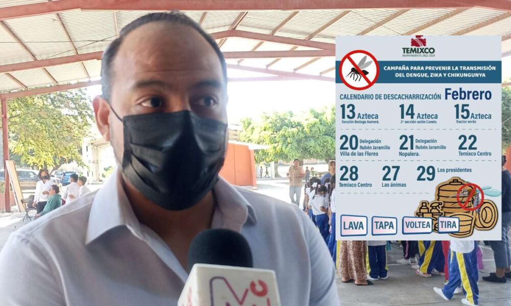 Temixco actúa: Jornadas de descacharrización para prevenir Dengue, Zika y Chikungunya