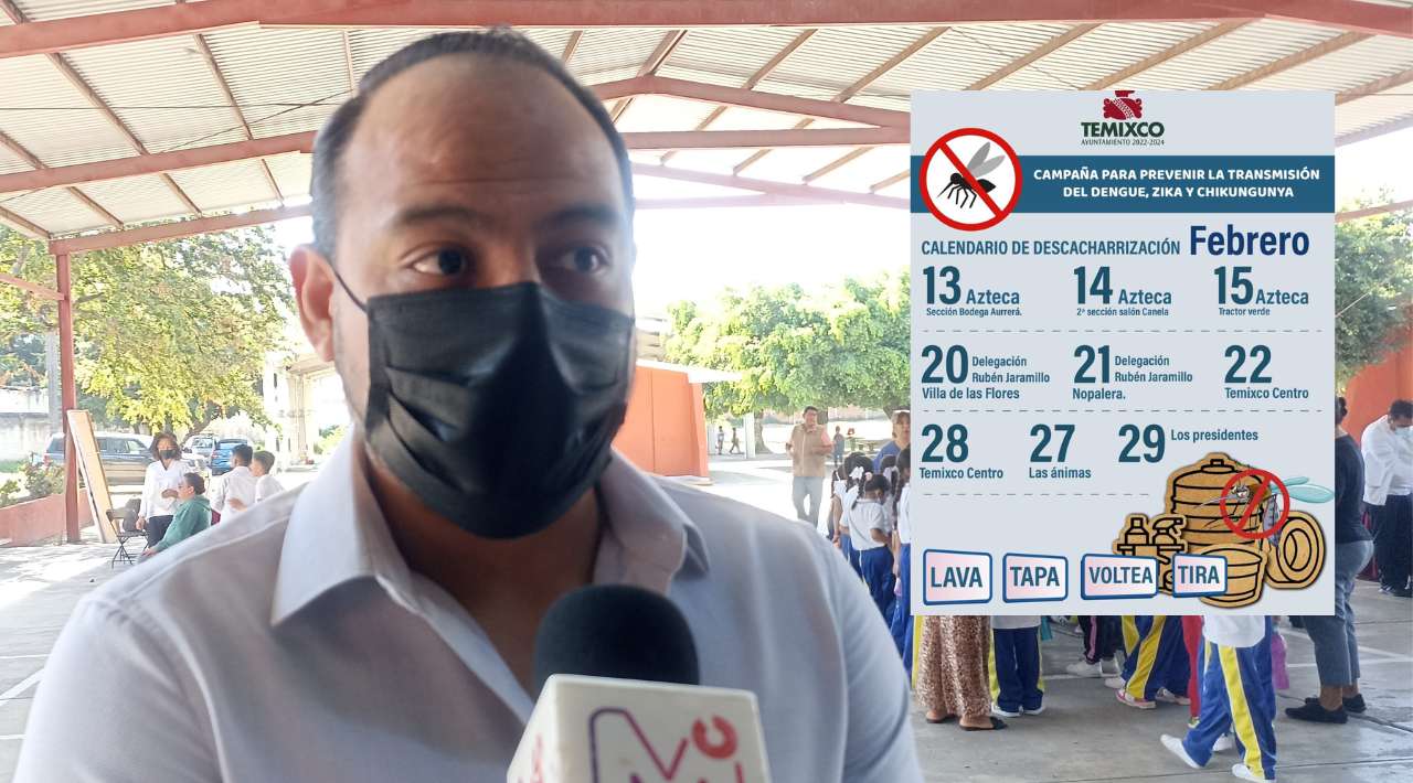 Temixco actúa: Jornadas de descacharrización para prevenir Dengue, Zika y Chikungunya