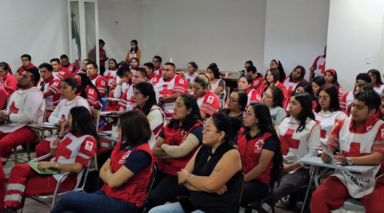 La Fiscalía de Delitos de Alto Impacto capacitó a 150 socorristas de la Delegación de Cruz Roja Morelos, en prevención de la extorsión