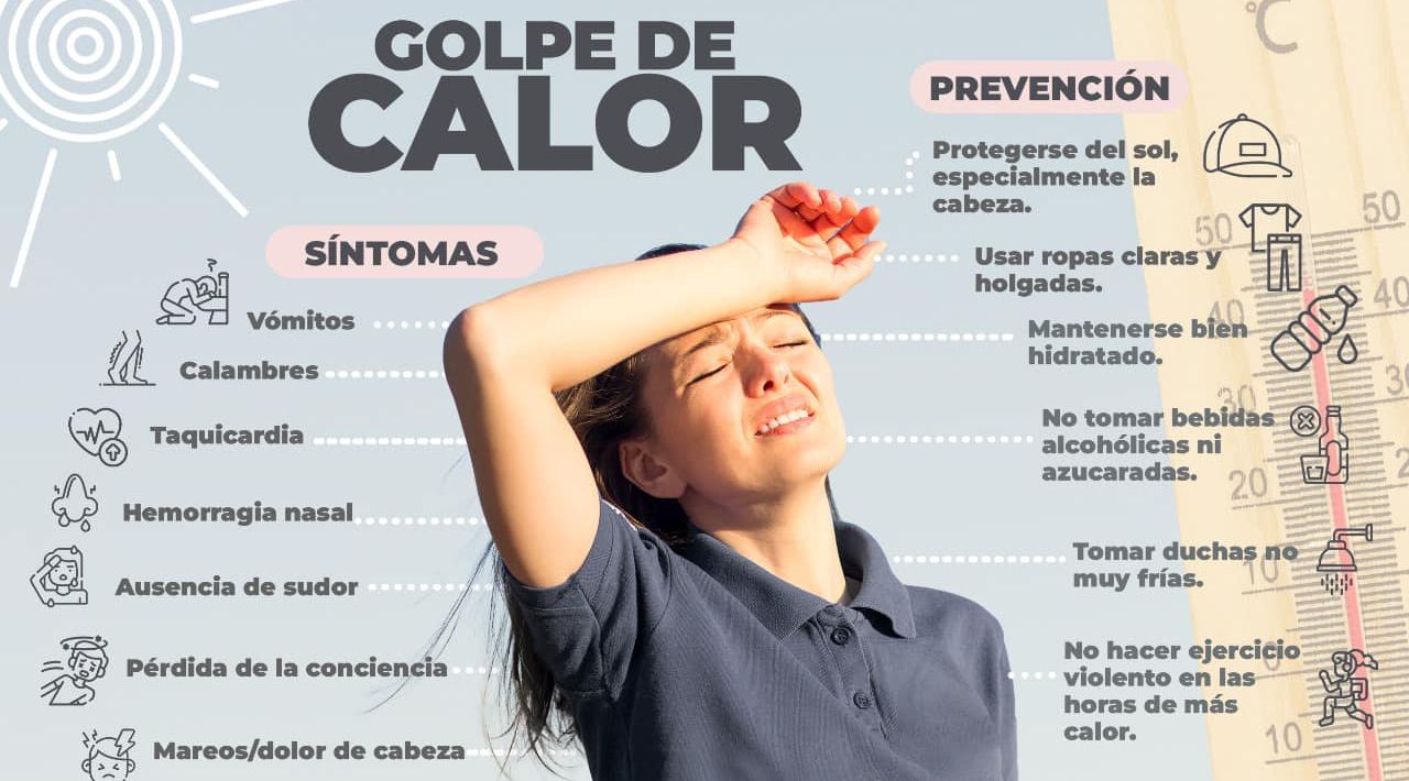 Advierte Salud Municipal de Cuautla por riesgo de golpes de calor por altas temperaturas; emite recomendaciones. 