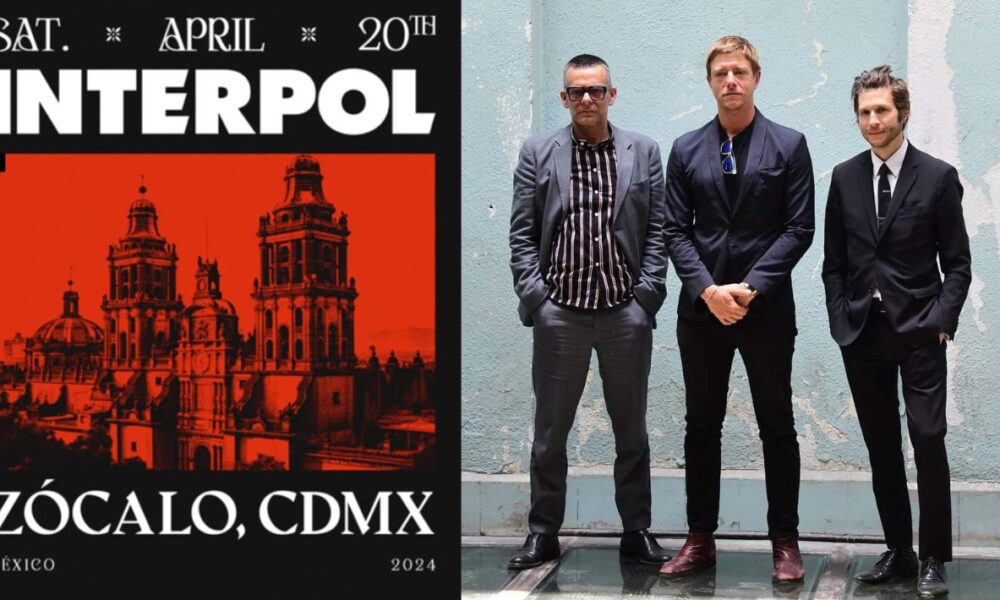 Interpol regresa a México con concierto masivo en la Plaza de la Constitución