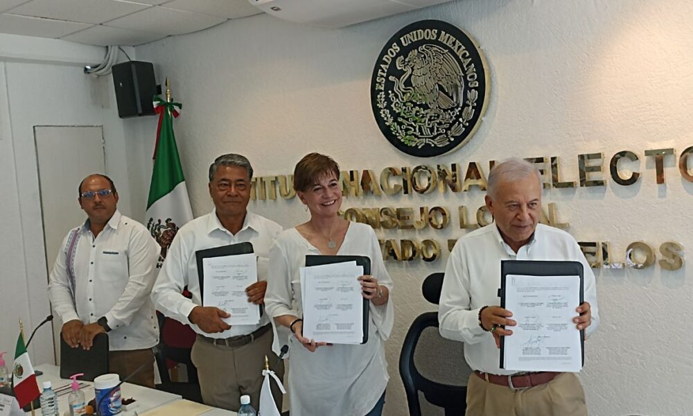 Firman autoridades electorales y de educación, convenio de colaboración para la instalación de casillas en las escuelas