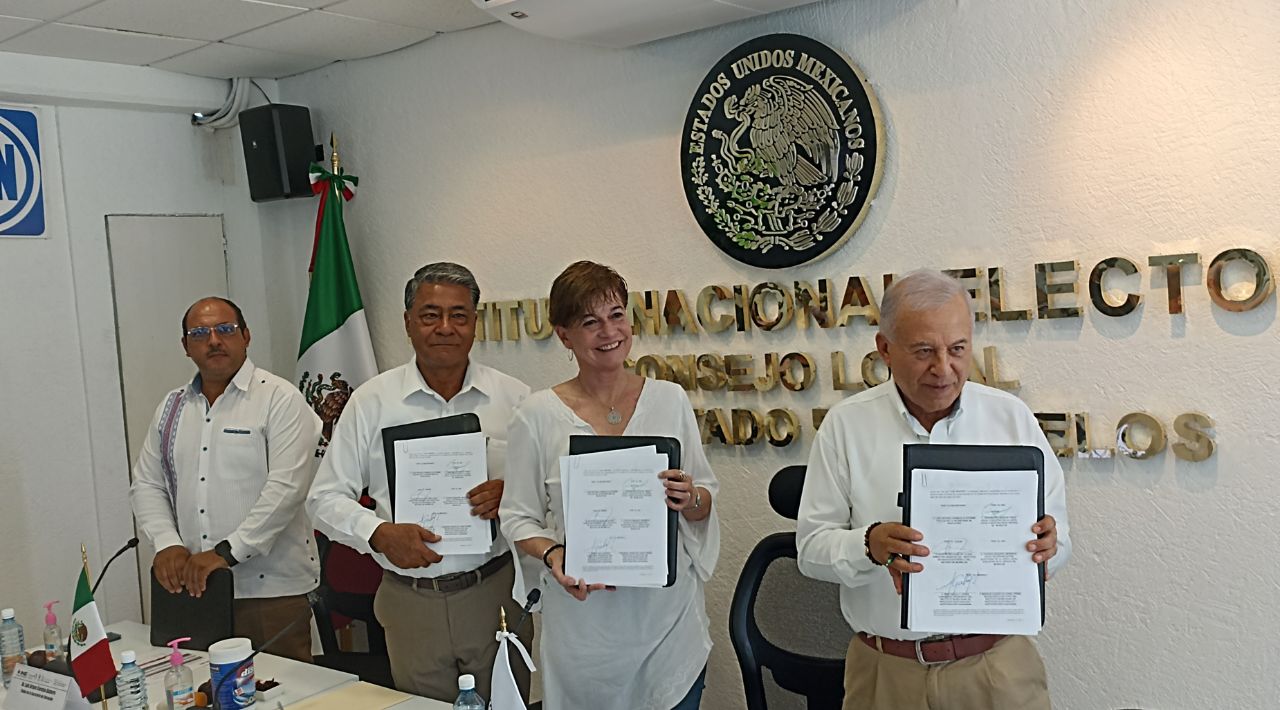 Firman autoridades electorales y de educación, convenio de colaboración para la instalación de casillas en las escuelas